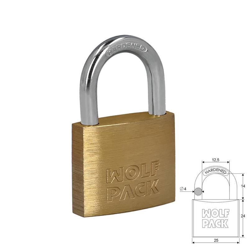 Candado wolfpack laton arco normal 25 mm. Candado wolfpack laton arco normal 25 mm.
