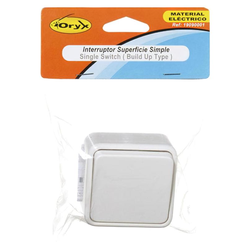 Interruptor oryx superficie simple Interruptor oryx superficie simple