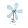 VENTILADOR CON CLIP Ø 43 CM. IDEAL PARA HOGAR, OFICINA, CAMPING, VENTILADOR MESA PORTATIL