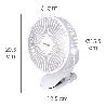 VENTILADOR CON CLIP SOBREMESA Ø 15 CM. RECARGABLE
