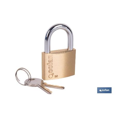 CANDADO LATÓN QUALITY PLUS 50MM LLAVES IGUALES