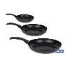 PACK DE 3 SARTENES ANTIADHERENTE ALUMINIO 16 20 22 CM