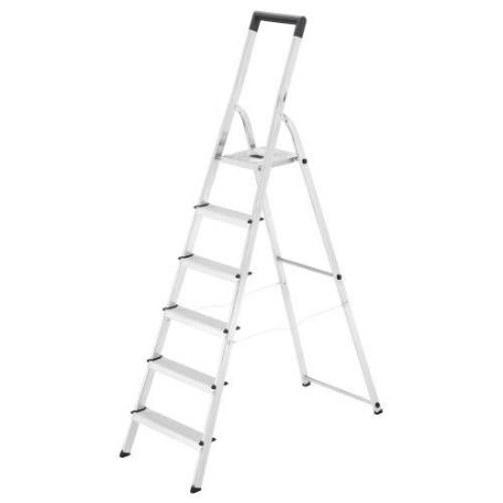 HAILO-5_8946-011-ESCALERA TIJERA ALUMINIO L40 EASYCLIX (6 PELDAÑOS) R