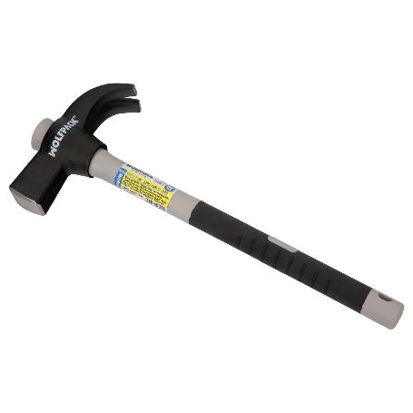 MARTILLO UÑA MANGO FIBRA VIDRIO MANGO FIBRA VIDRIO CON EMPUÑADURA ANTIDESLIZANTE. 600 GRAMOS 33 CM.