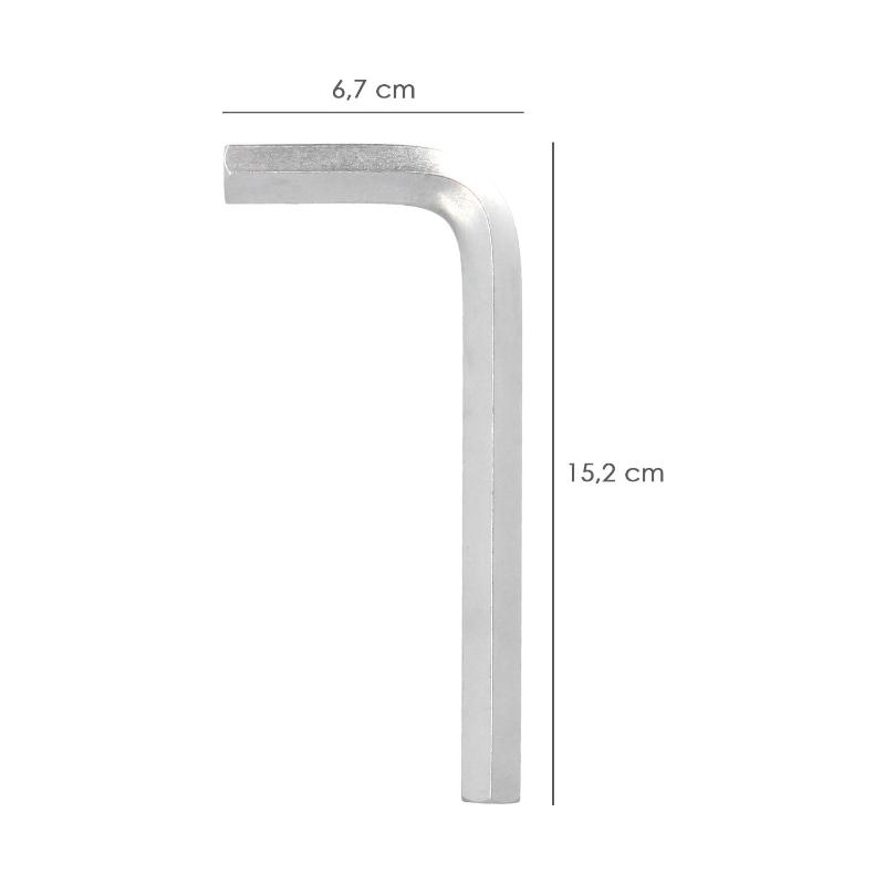 Chiave A L ARNDT Chiave Esagonale Allen 6 Mm A Braccio Lungo ARNDT - In Acciaio Cromo-vanadio, Lunga 911-L, Garanzia 1 Anno Office Mac Key - Foto 3