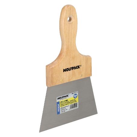 ESPATULA TECHOS MANGO MADERA HOJA ACERO 90 X 140 MM. ESPATULA YESO, ESPATULA PINTOR, ESPATULA MASILLAS, ESPATULA PL