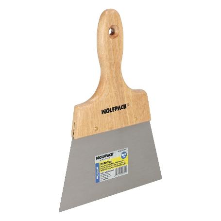 ESPATULA TECHOS MANGO MADERA HOJA ACERO 90 X 160 MM. ESPATULA YESO, ESPATULA PINTOR, ESPATULA MASILLAS, ESPATULA PL