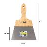 ESPATULA TECHOS MANGO MADERA HOJA ACERO 90 X 160 MM. ESPATULA YESO, ESPATULA PINTOR, ESPATULA MASILLAS, ESPATULA PL
