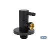 VÁLVULA DE ESCUADRA 1/2 X 1/2 MODELO LUX NEGRA