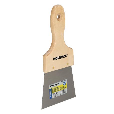 ESPATULA TECHOS MANGO MADERA HOJA ACERO 90 X 100 MM. ESPATULA YESO, ESPATULA PINTOR, ESPATULA MASILLAS, ESPATULA PL