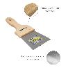 ESPATULA TECHOS MANGO MADERA HOJA ACERO 90 X 100 MM. ESPATULA YESO, ESPATULA PINTOR, ESPATULA MASILLAS, ESPATULA PL