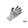 GUANTE ANTICORTE HPPE IMPREGNADO DE LATEX RUGOSO TALLA 6 VENTA UNITARIA