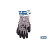 GUANTE ANTICORTE HPPE IMPREGNADO DE LATEX RUGOSO TALLA 6 VENTA UNITARIA