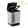 CUBO PEDAL CUBIK STEEL GRIS 23 L