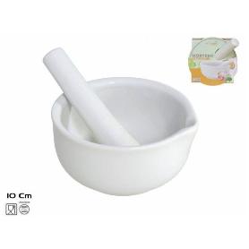 MORTERO PORCELANA BLANCA MEDIANO 10 CMS 10,2X10,8X5 CMS APTO PARA LAVAVAJILLAS