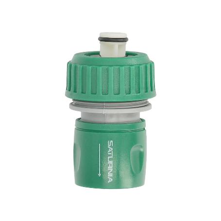 CONECTOR MANGUERA PLASTICO 3/4 CON STOP  BLISTER