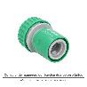 CONECTOR MANGUERA PLASTICO 3/4 CON STOP  BLISTER