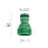 ADAPTADOR MANGUERA PLASTICO 3/4 MACHO BLISTER