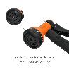 PISTOLA RIEGO JARDIN MANGUERA METAL SOFT-TOUCH 10 POSICIONES
