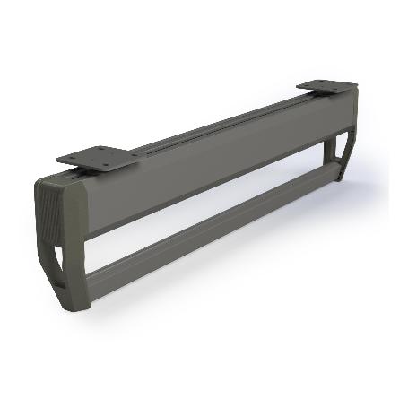 EMUCA COLGADOR CON BARRA EXTRAÍBLE PARA ARMARIO QUARTZ,  PLÁSTICO Y ALUMINIO, TITANIO