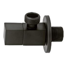 VALVULA ESCUADRA 1-2X3-8 NEGRA MOD BLACK CUBE M-REDOND AR021-1