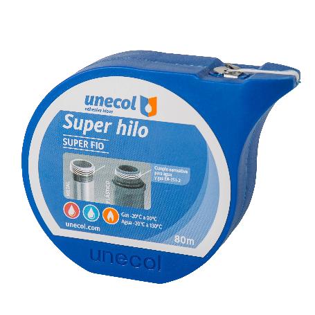 UNECOL SUPERHILO TEFLON CINTA DISPENSADOR DE 80 M 8410