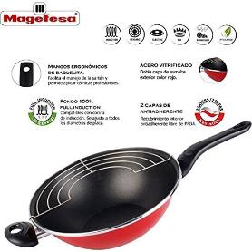 MAGEFESA PRAGA WOK 28 ACERO ESMALTADO   01108596