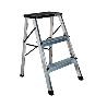 ESCALERA ALUMINIO REFORZ.ADA TABURETE 3 PELDAÑOS