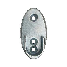 SOPORTE OVAL LATERAL 30X15 CROMADO