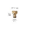 ADAPTADOR MANGUERA LATON  3/4 HEMBRA