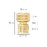 CONECTOR MANGUERA LATON  3/4 HEMBRA, ADAPTADOR GRIFO, CONECTOR GRIFO A CONECTOR RAPIDO