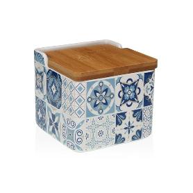 SALERO PORCELANA AZURITA 12.2X12.2X11.5 CM