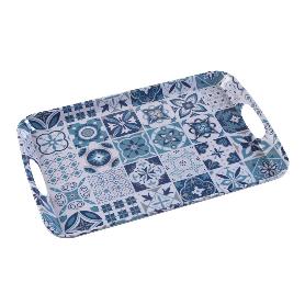 BANDEJA MELAMINA GRANDE AZURITA 46,2X31X3 CM