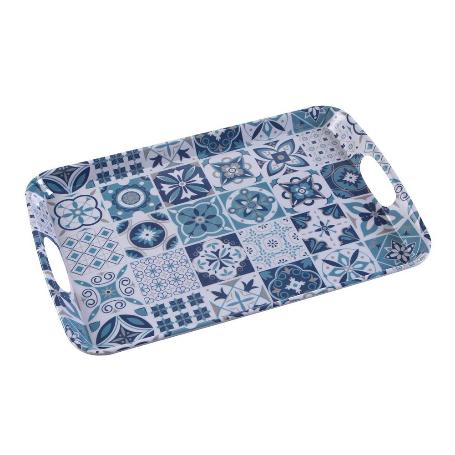 BANDEJA MELAMINA GRANDE AZURITA 46,2X31X3 CM