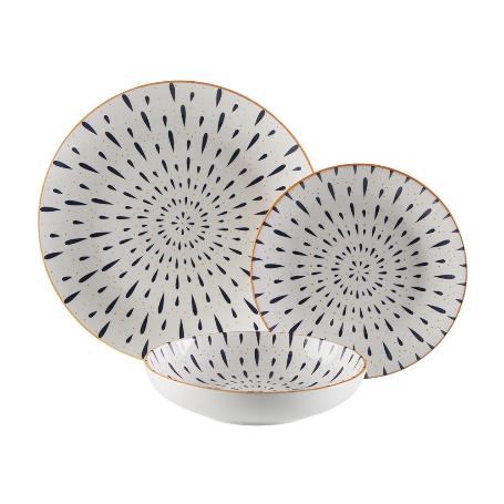 VAJILLA PORCELANA 18 PIEZAS ZARINA
