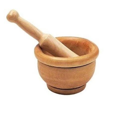 MORTERO MADERA  9 CM CON MANGO