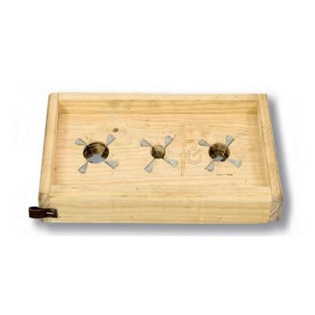 TABLA RAJAR ACEITUNAS 3 AGUJEROS 330X170 MM+CUCHILLAS INOX 20980