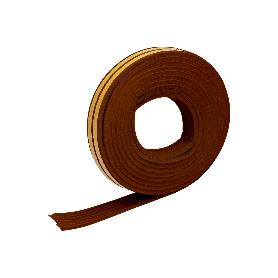 BURLETE CAUCHO TIPO E MARRON 6 METROS X 9 MM  EMME 1000-2