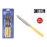CUCHILLO QUTTIN MANGO MARFIL 10,5 CMS PARA DESAYUNOS Y MERIENDAS ECONOMICO - CAJA 6 UNIDADES