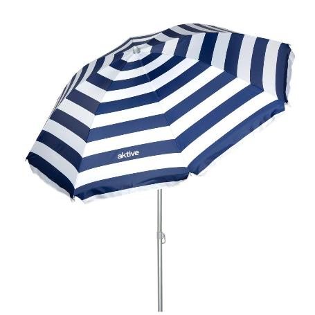 PARASOL 180 CM TUBO GRIS 22/25 MM POLYESTER ANTI-UV