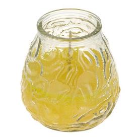 VELA VIDRIO CITRONELA ANTIMOSQUITOS 12 CM