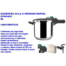 MAGEFESA OLLA A PRESION  RAPIDA DYNAMIC 5 LITROS DB-5