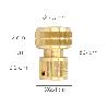CONECTOR MANGUERA CON FUNCIÓN STOP FABRICADO EN LATON  3/4 HEMBRA, ADAPTADOR GRIFO, CONECTOR GRIFO A CONECTOR RAPID