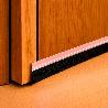 BURLETE PUERTA PVC TRANSPARENTE CON CEPILLO 1 METRO