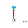 TOALLERO NEGRO MATE DE ACERO CON DISEÑO CUADRADO GAMA FAIAL 45 X 8 X 5,5 CM