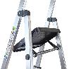 ESCALERA ALUMINIO 5 PEDAÑOS USO DOMESTICO CERTIFICADA EN 131 CON BANDEJA PARA HERRAMIENTAS,