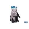 GUANTE ANTICORTE HPPE IMPREGNADO DE LATEX RUGOSO TALLA 10   CAJA 12 UNID.