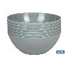 BOL MODELO ALBAHACA 950ML VERDE AGUA 17X7CM   CAJA 6 UNID.