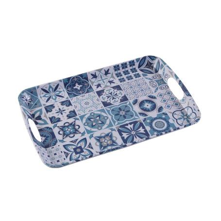 BANDEJA MELAMINA AZURITA PEQUEÑA  42X27,4X2,3 CM