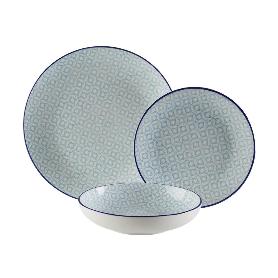 VAJILLA PORCELANA 18 PIEZAS NIKARA